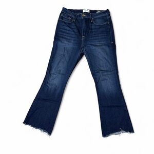FRAME Le Crop Mini Boot Jeans Size 31 Cropped Bootcut Stretch Denim Designer